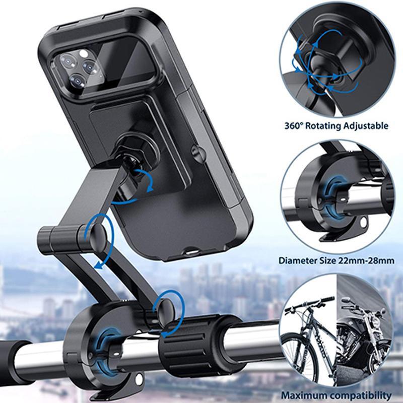 RideCharge – Waterdichte Fiets Telefoonhouder met Draadloos Opladen [50% Korting]
