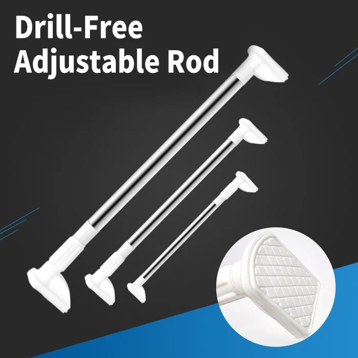 AdjustableRod™ – Universele, boorvrije telescoopstang voor badkamer & keuken [50% Korting]