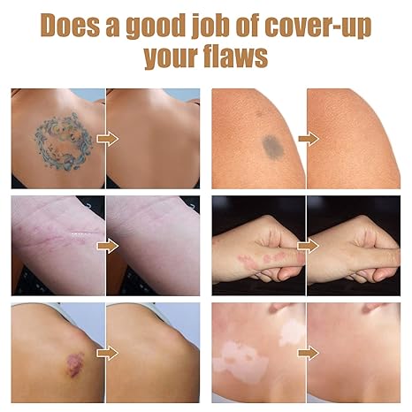 DermaVeil™ – Waterdichte bedekking voor tatoeages en littekens met een natuurlijke finish [1 + 1 Gratis]