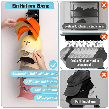 Clevere™ Pettenhouder – Wandrek voor 10 Caps | Vormvast & Stijlvol
