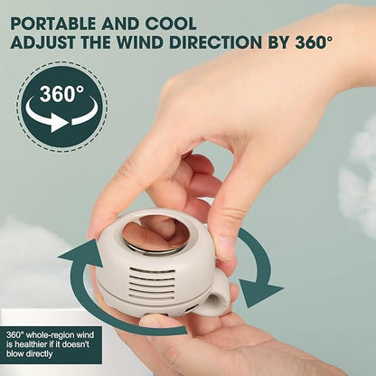 BreezeAura™ Mini Clip Ventilator – Bladvrij Onder Kleding | 23u Accu