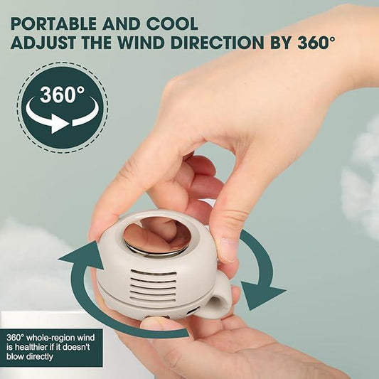 BreezeAura™ – Mini Clip Ventilator onder Kleding zonder Bladen met 23u Accuduur [50% Korting]