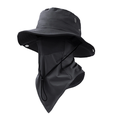 BreezeGuard™ – 2-in-1 Zonhoed met Gezichtsbescherming voor Outdoor