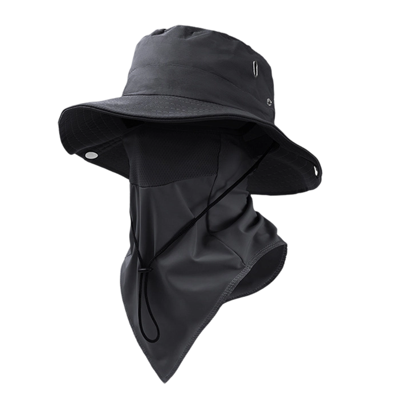 BreezeGuard™ Zonnehoed met Gezichtsbescherming – Koel & UV-Beschermd