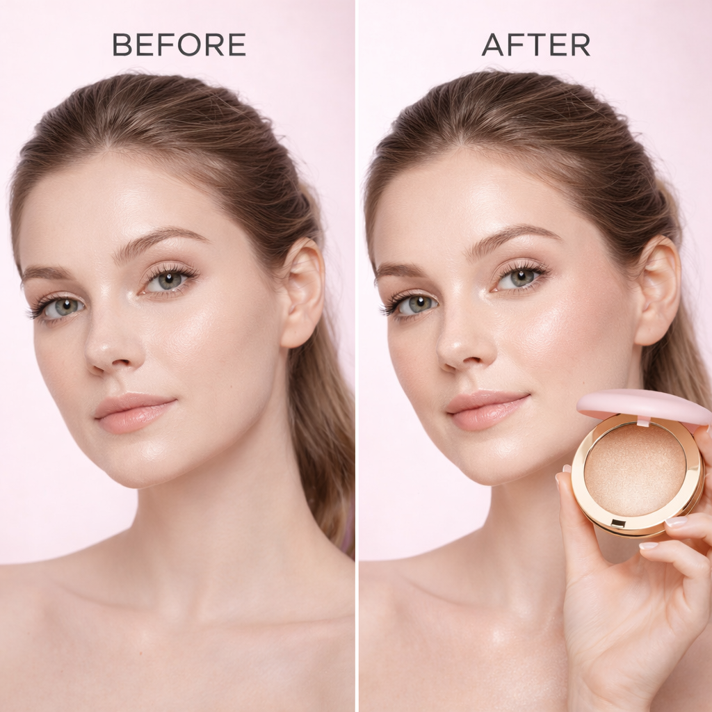LuminaFlex™ – 2-in-1 Blush & Highlighter voor een Stralende Glow