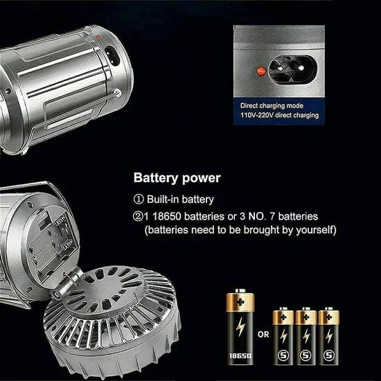 StormGlow™ – De weerbestendige 3-in-1 campinglamp met ventilator- en powerbankfunctie [50% Korting]