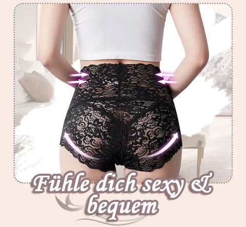 LaceLux™ Hoge Taille Kant Onderbroek – Buikvormend & Ademend [1+1 Gratis]