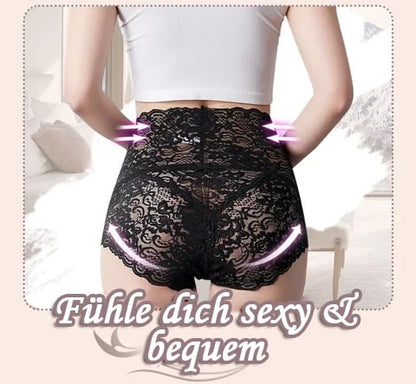 LaceLux™ Hoge Taille Kant Onderbroek – Buikvormend & Ademend [1+1 Gratis]