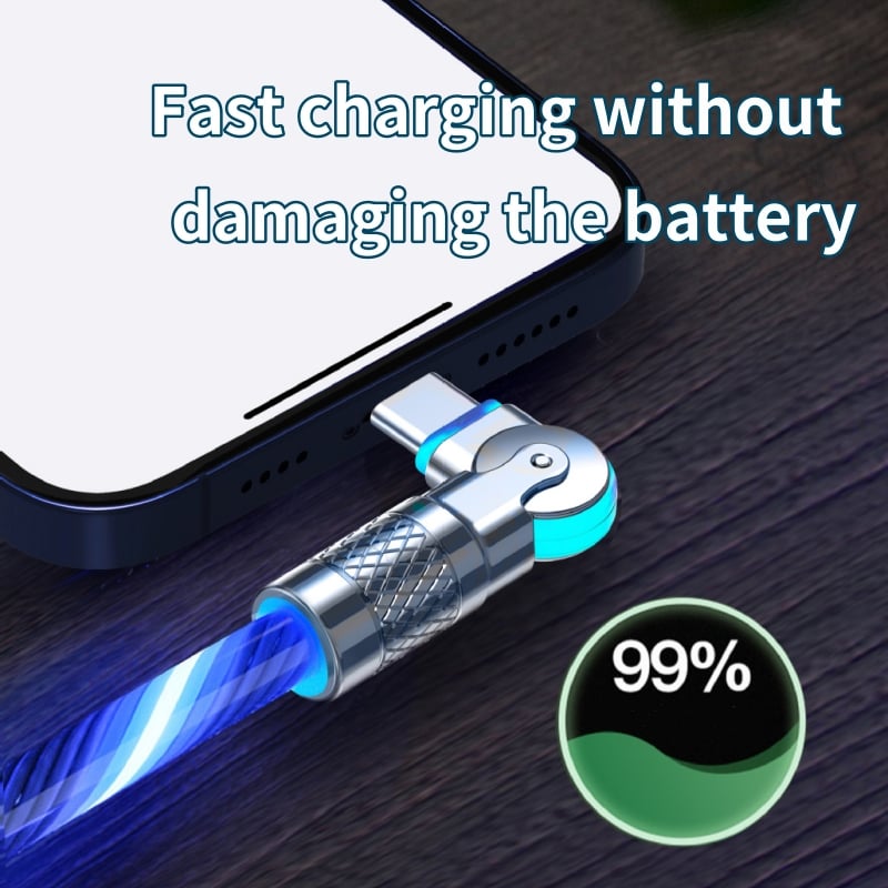 LedCharge™ – 540° draaibare stekker en USB-kabel voor ultrasnel opladen [50% Korting]