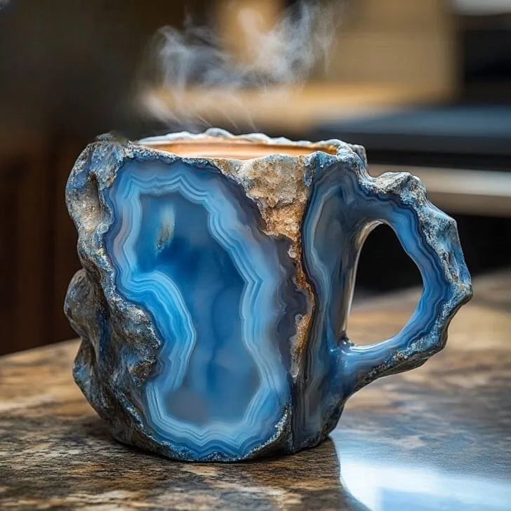 AuraStone – Handgemaakte Mineraalstenen Koffiekopjes van Echt Kristal [50% Korting]
