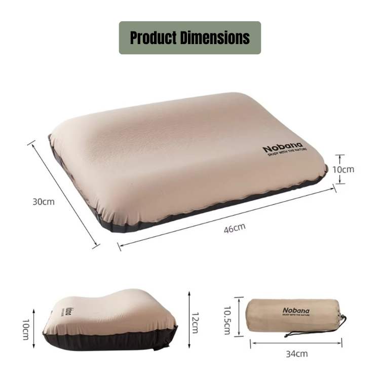 AeroRest™ – Ergonomisch Opblaasbaar Reiskussen voor Optimale Neksteun