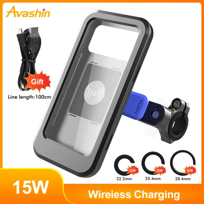 RideCharge – Waterdichte Fiets Telefoonhouder met Draadloos Opladen [50% Korting]