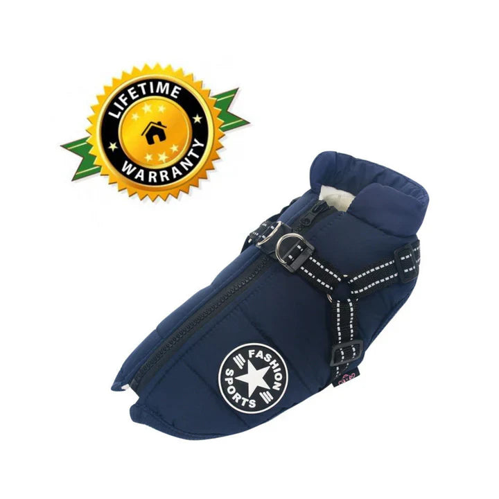 50% Korting | PawJacket™ – Waterdicht winterjack met geïntegreerd harnas [Laatste dag korting]