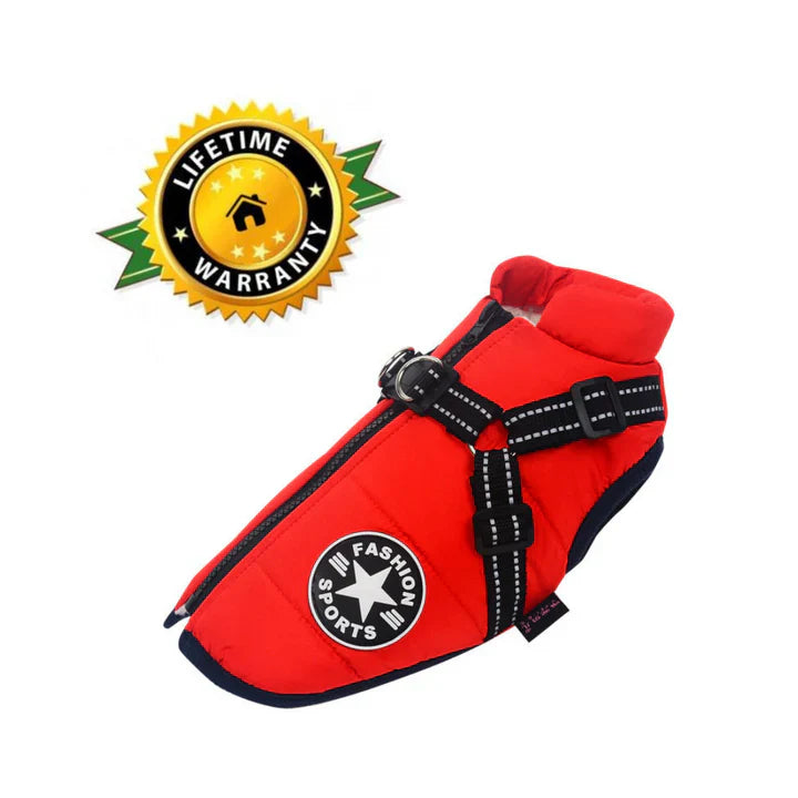 50% Korting | PawJacket™ – Waterdicht winterjack met geïntegreerd harnas [Laatste dag korting]