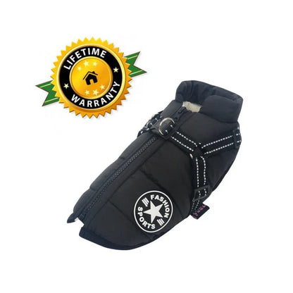 50% Korting | PawJacket™ – Waterdicht winterjack met geïntegreerd harnas [Laatste dag korting]