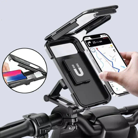 RideCharge – Waterdichte Fiets Telefoonhouder met Draadloos Opladen