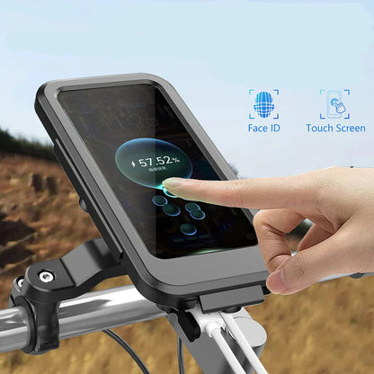 RideCharge – Waterdichte Fiets Telefoonhouder met Draadloos Opladen [50% Korting]