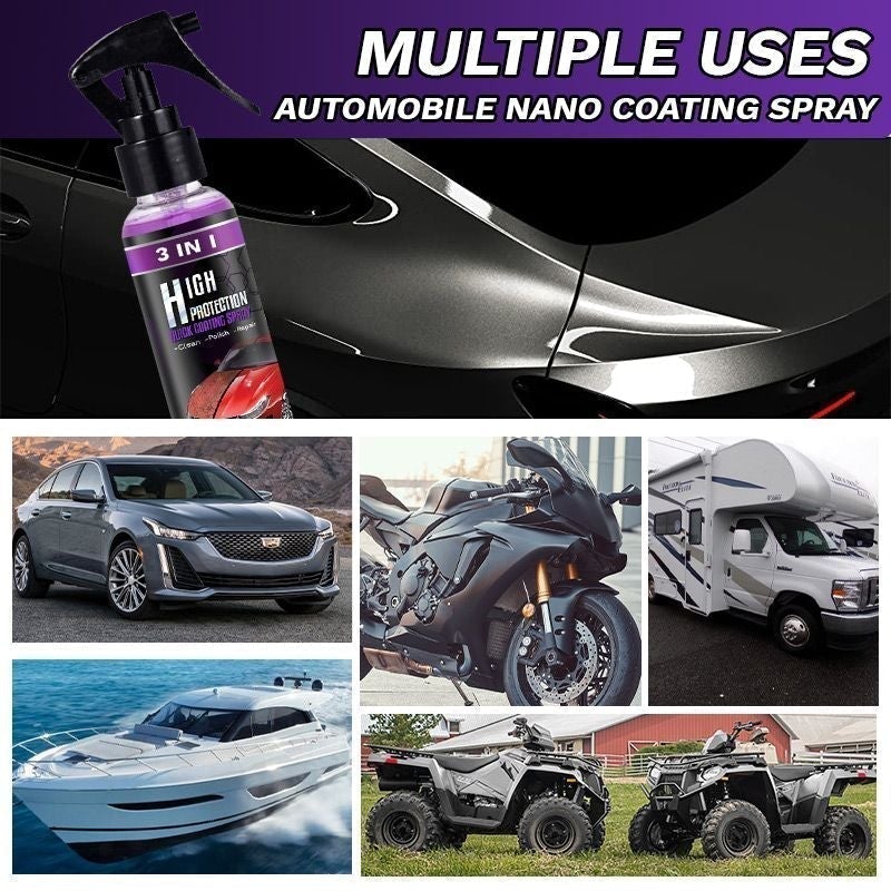 CarSpray™ – 3-in-1 Auto Polijstspray met Nanotechnologie | 1+1 Gratis