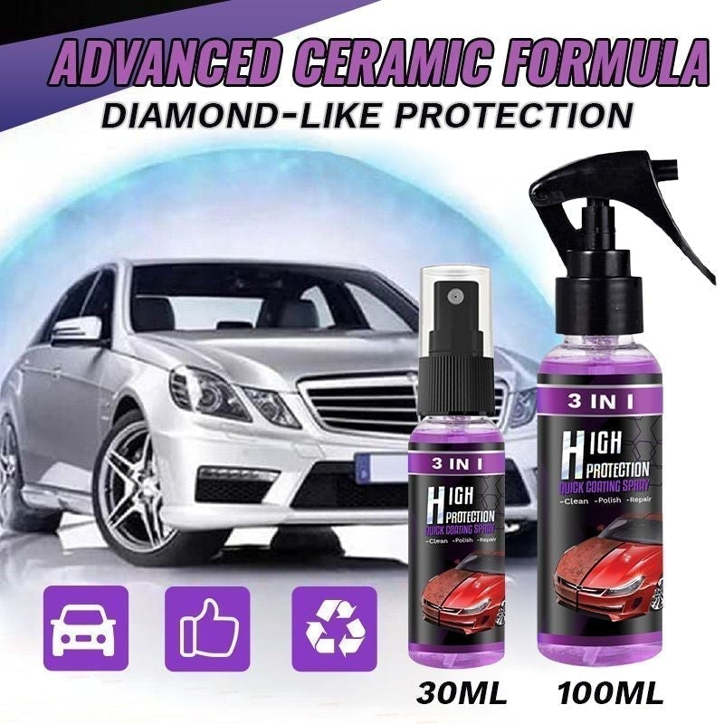 CarSpray™ – 3-in-1 Auto Polijstspray met Nanotechnologie | 1+1 Gratis