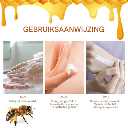 HoneyGlow™ Bijengif Crème – Kalmerende Huidverzorging [1+1 Gratis]