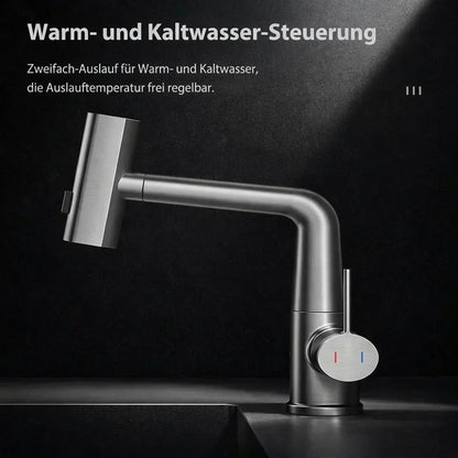 Kraan opzetstuk met LED temperatuurweergave en 5 spuitmodi