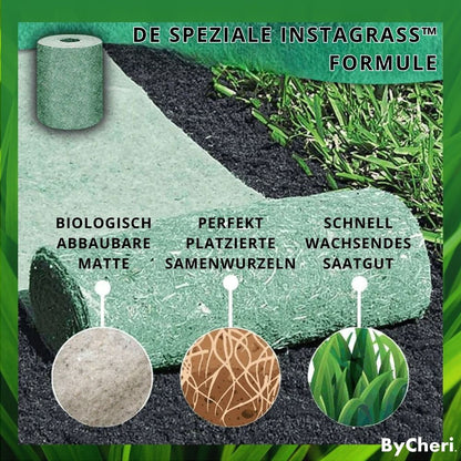 InstaGrass™ – Onderhoudsvriendelijk, weelderig en vol gazon voor je tuin! [1 + 1 Gratis]
