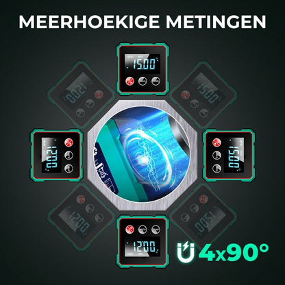MeasureMax™ – Digitale Hoekmeter met Waterpas & Magneet