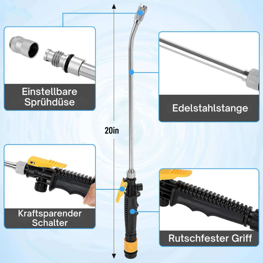 HydroGun™ – 2-in-1 Hogedruk Waterpistool voor Tuin & Auto
