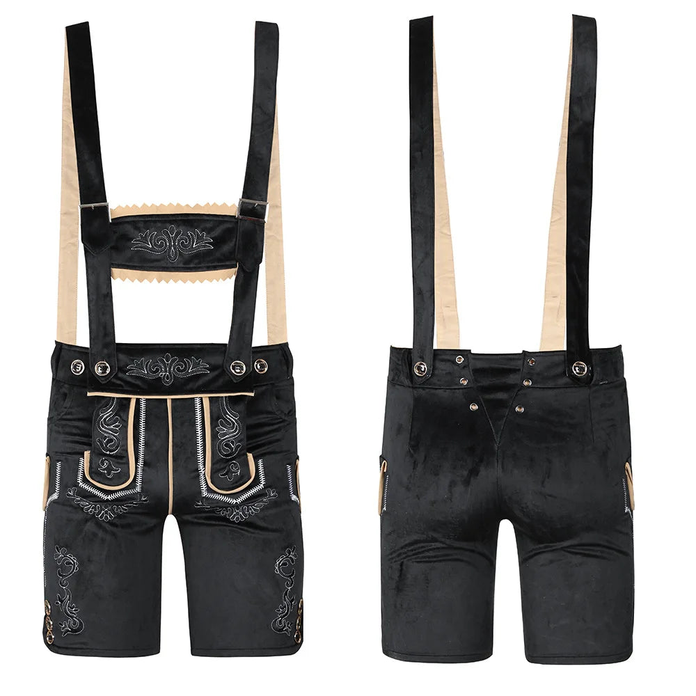 Kostuum met bretels – Beiers, bruin of zwart