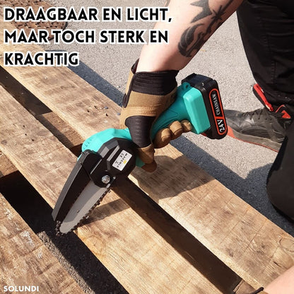 TurboSaw™ Accu-Kettingzaag – Draadloos, Krachtig & Compact