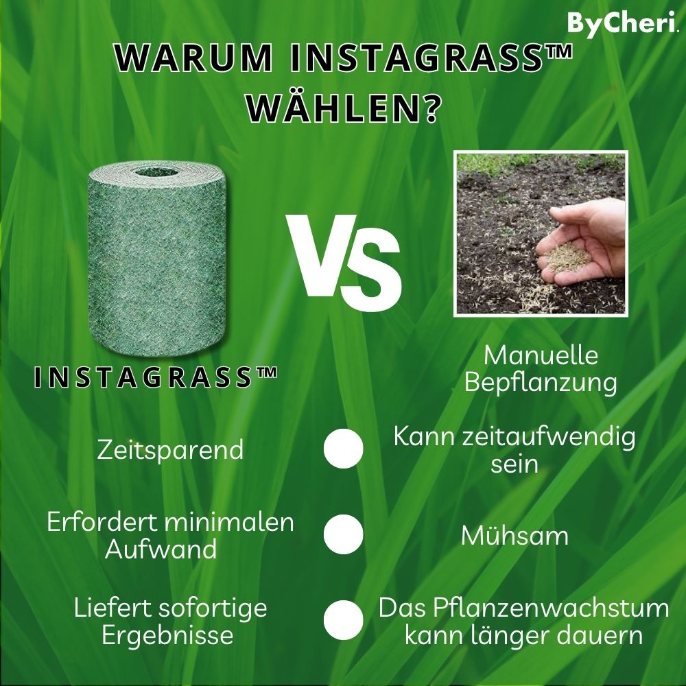 InstaGrass™ – Onderhoudsvriendelijk, weelderig en vol gazon voor je tuin! [1 + 1 Gratis]
