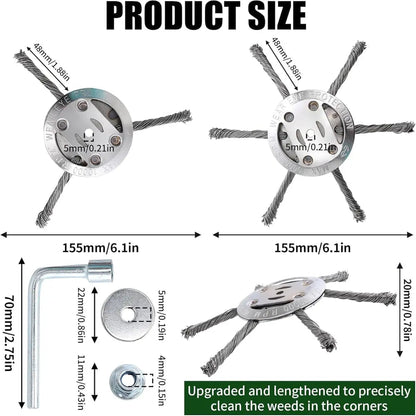 SteelTrim™ – Stalen onkruidborstel voor trimwerk [50% Korting]