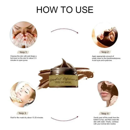 HerbalMask™ – Verfijnend peel-off gezichtsmasker zacht, effectief en kalmerend [1 + 1 Gratis]