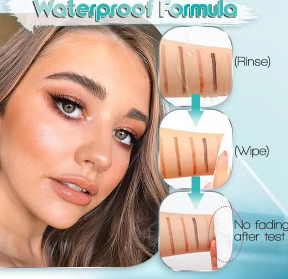 3DMicroblading™ Waterdicht Wenkbrauwpotlood – Natuurlijke Wenkbrauwen [1+1 Gratis]