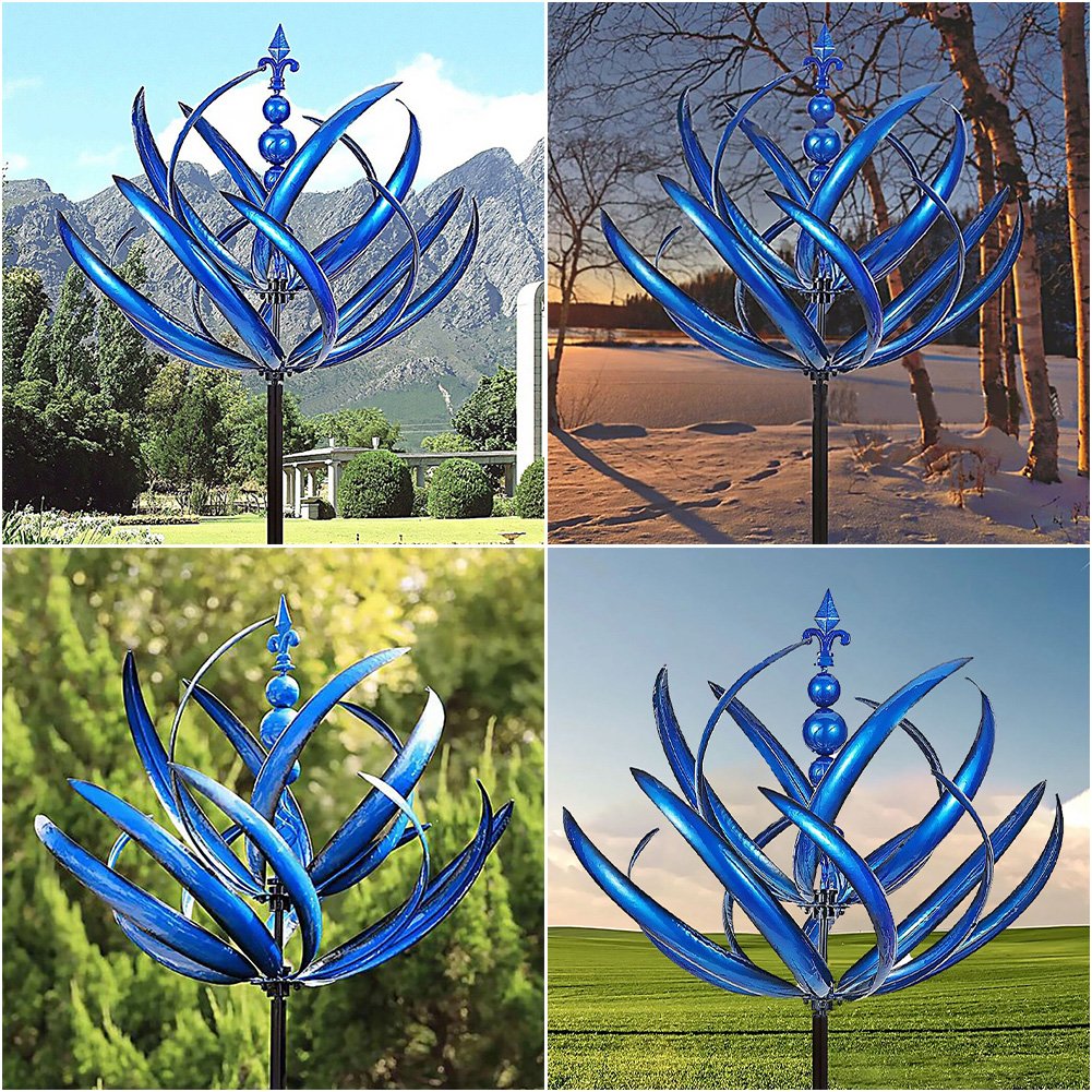LotusSpinner – Elegante Tuin Windwijzer in Lotus-Design | 50% Korting