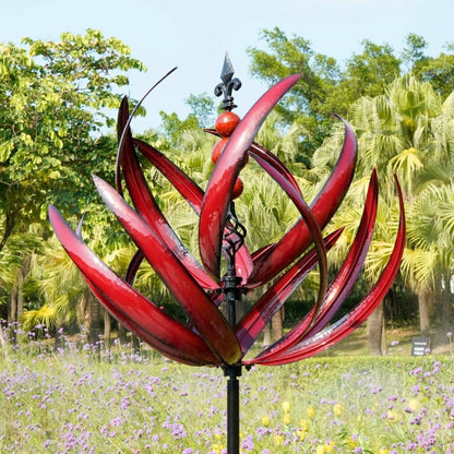 LotusSpinner – Elegante Tuin Windwijzer in Lotus-Design | 50% Korting