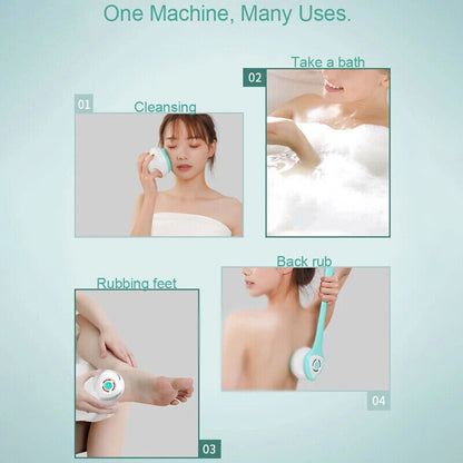 AquaScrub™ Elektrische Doucheborstel – Dieptereiniging & Massage