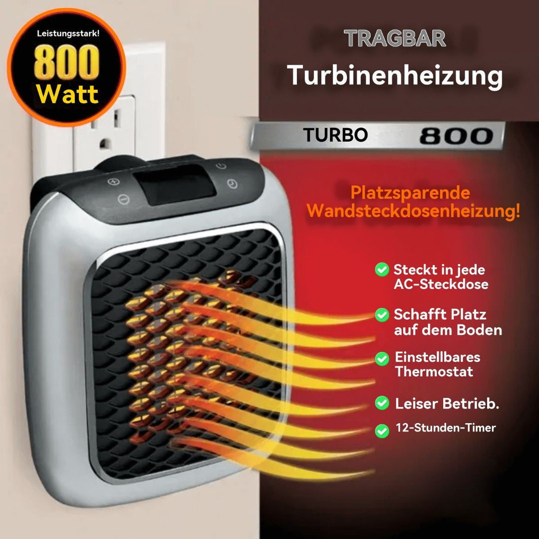 Compacte mini-ventilatorkachel met keramische verwarmingskern voor thuis