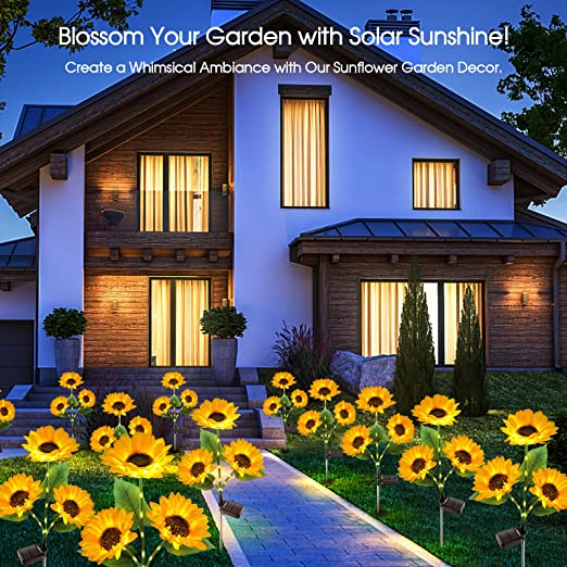 GardenRadiance Zonnebloemlichten op Zonne-energie – Sfeervolle Tuinverlichting