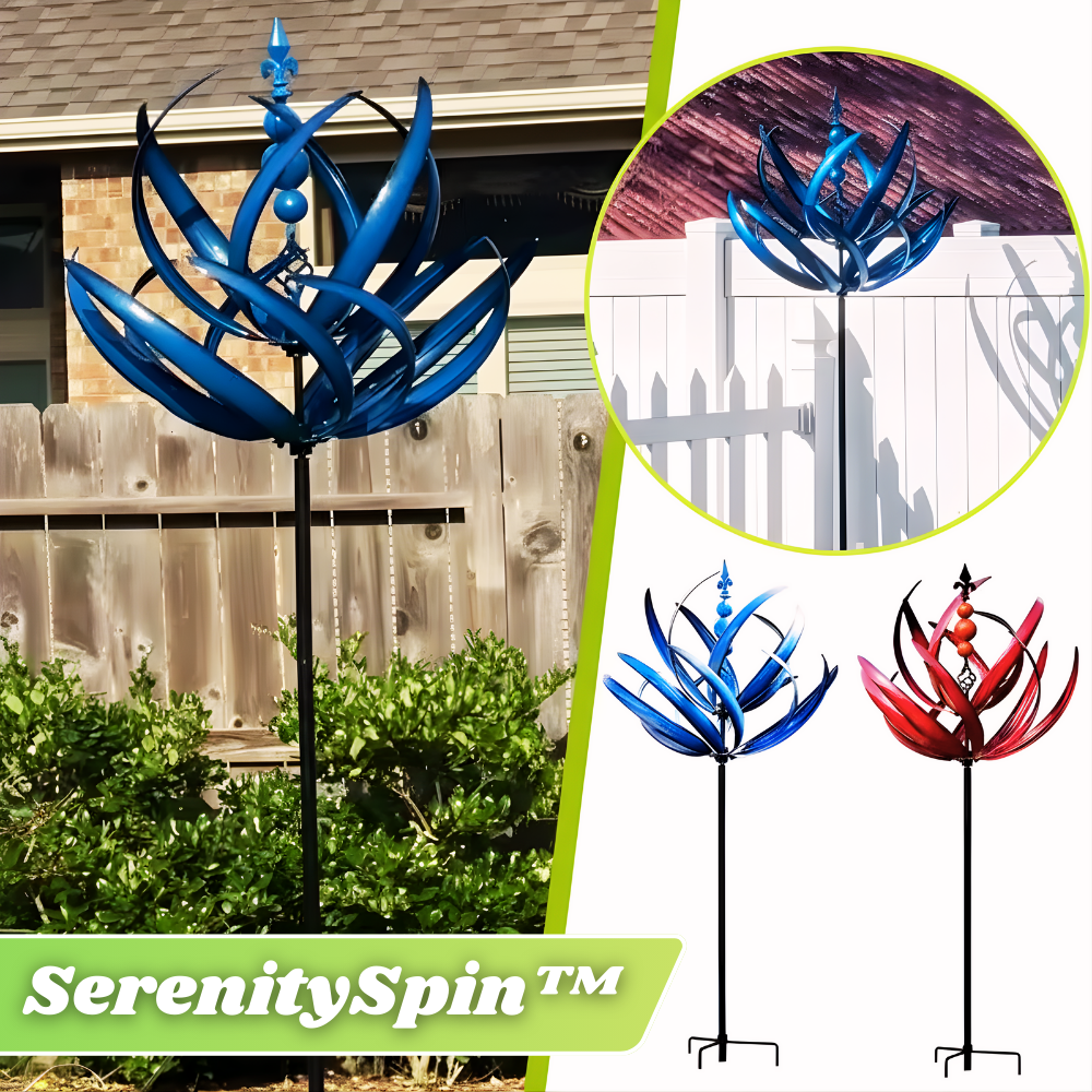 SerenitySpin™ – Bloemen Windspinner voor Tuin | Kleurrijke Tuindecoratie