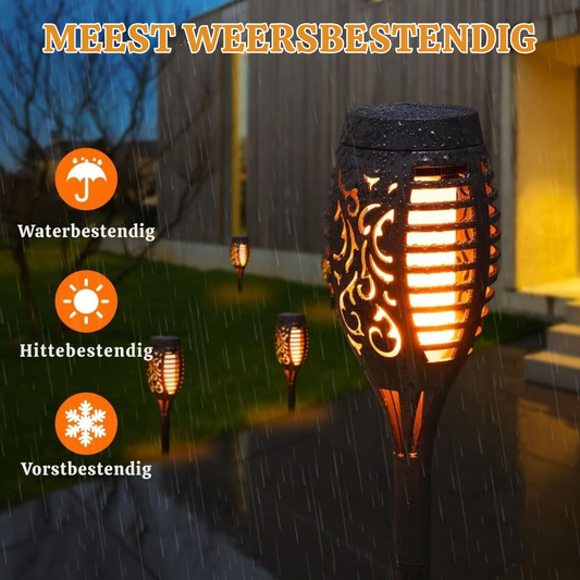 SolarTorch – Warme Zonne-verlichting voor uw Tuin [50% Korting]