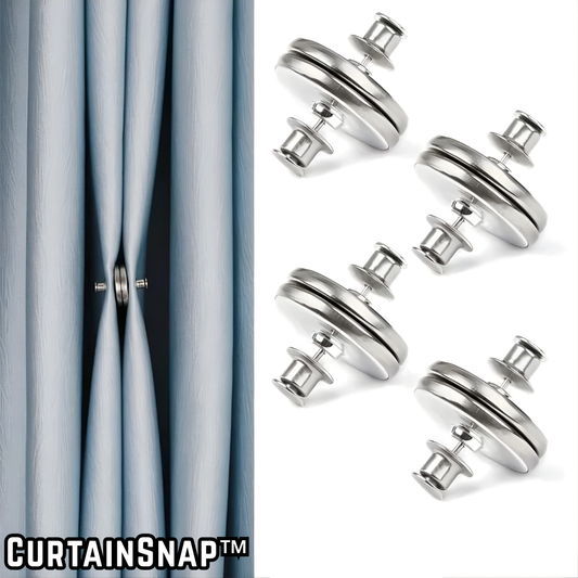 CurtainSnap™ – Magnetische Gordijnclips voor Gesloten Gordijnen [4+4 Gratis]