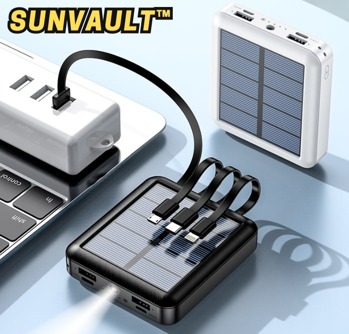 SunVault™ – Krachtige zonne-energie oplader voor onderweg [50% Korting]