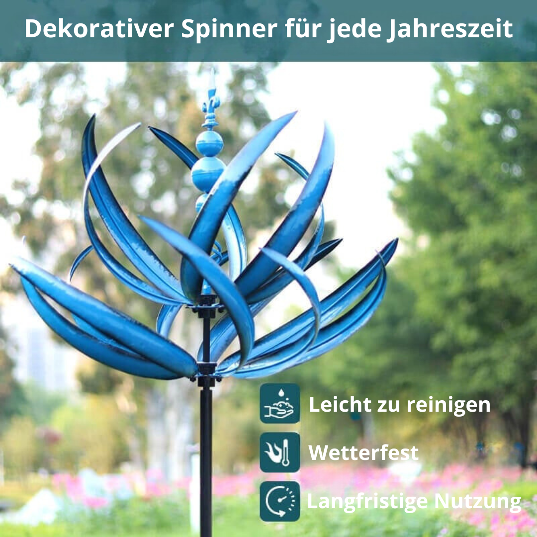 LotusSpinner – Elegante Tuin Windwijzer in Lotus-Design | 50% Korting