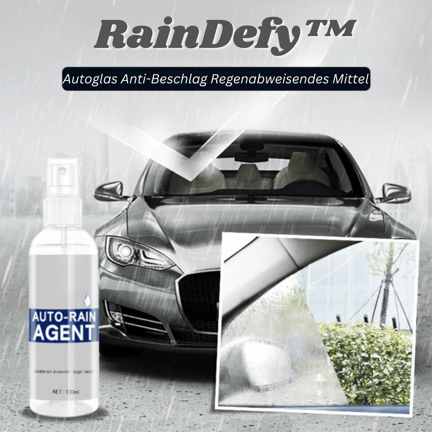 RainDefy™ – Anti-condens & regenafstotend middel voor helder, extra veilig zicht [1 + 1 Gratis]