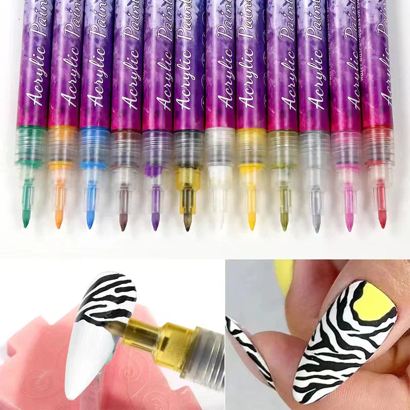 PolishPro™ Nail Art Set – 12 Kleuren voor Professionele Nageldesigns