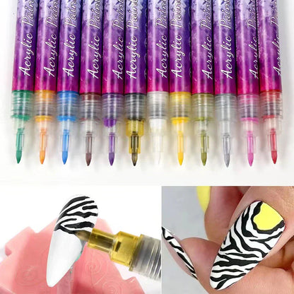 PolishPro™ Nail Art Set – 12 Kleuren voor Professionele Nageldesigns