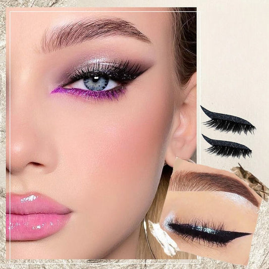 GlitzGrip™ – Herbruikbare, praktische en eenvoudig aan te brengen wimper-eyelinerstickers [50% Korting]