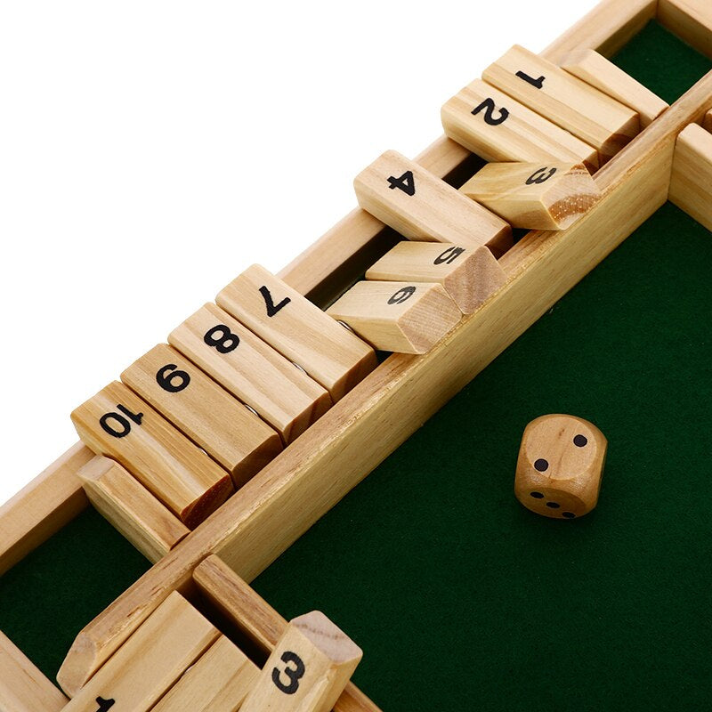 WoodBox™ – Houten Shut The Box Familiespel | Educatief Bordspel