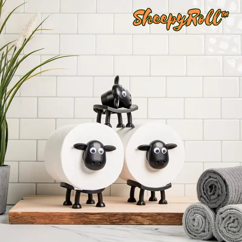 SheepyRoll™ – Decoratieve rolhouder voor stijlvolle en praktische opberging [1 + 2 Gratis]